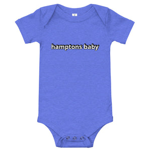 "hamptons baby" onesie