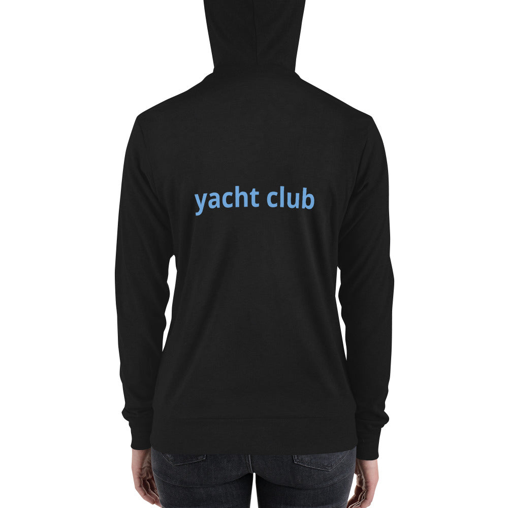 "yacht club" Modern Zip Hoodie